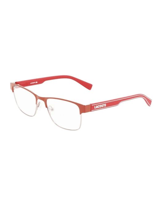 Lacoste Accessoires ,Rood ,Optische En Zonnebril Montuur in het Red