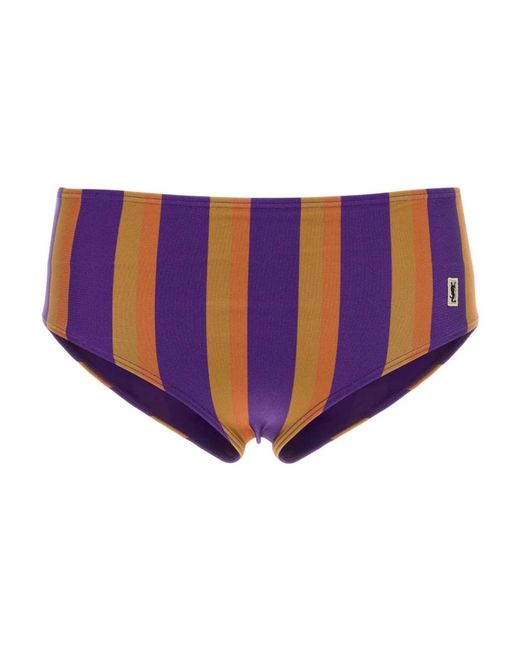 Saint Laurent Culotte Rayee in het Purple voor heren