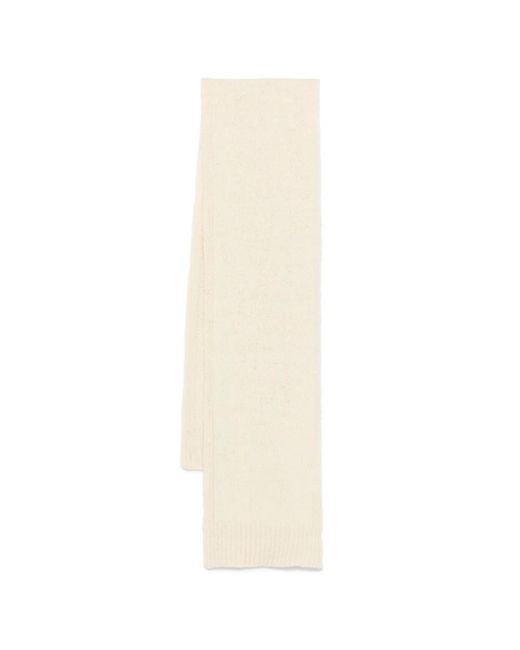 Jil Sander White R strickschal
