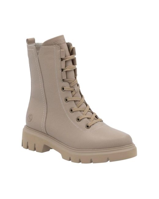 Remonte Gray Lace-Up Boots