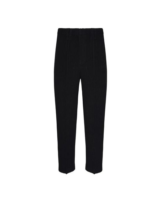 Issey Miyake Black Slim-Fit Trousers for men
