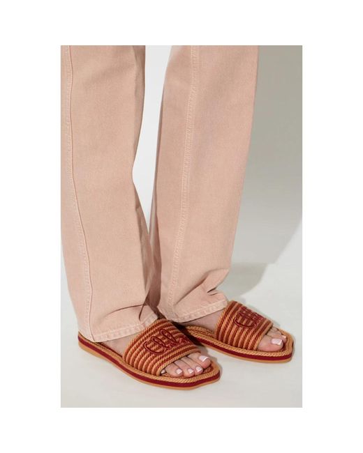 Chloé Red Sliders