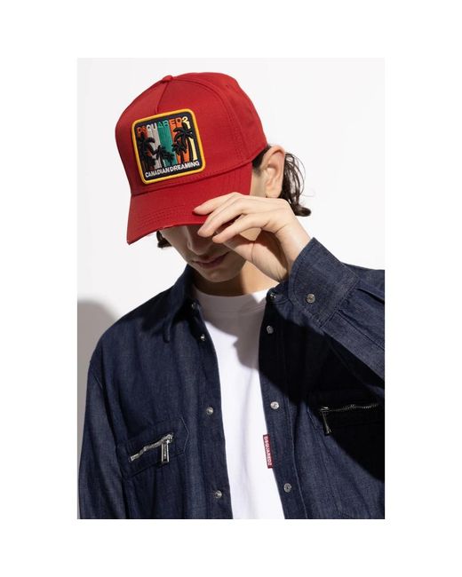 Caps di DSquared² in Red da Uomo