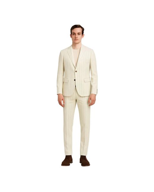 Eleventy Natural Single Breasted Suits for men