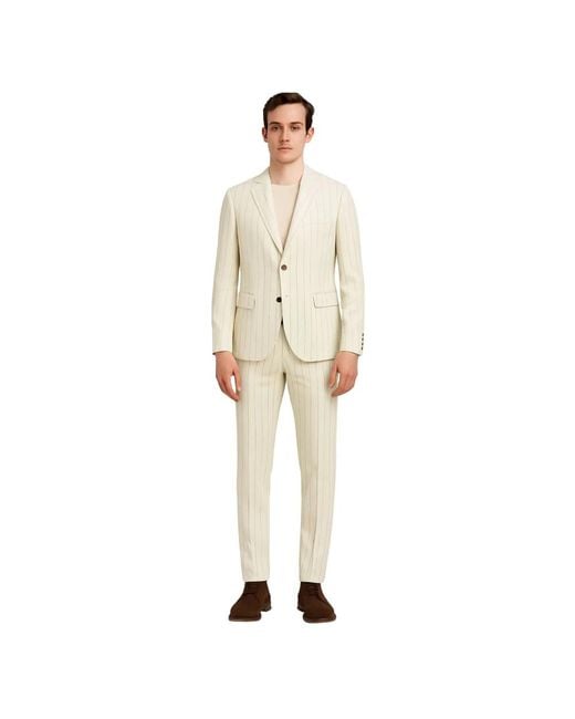 Eleventy Natural Single Breasted Suits for men