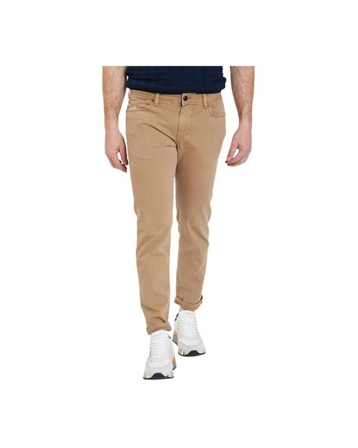 Re-hash Broeken ,Bruin ,Rubens Broek in het Natural voor heren