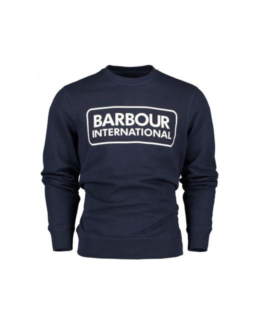 Barbour Hoodies & Sweatvesten ,Blauw ,Katoen Grote Logo Sweatshirt in het Blue voor heren