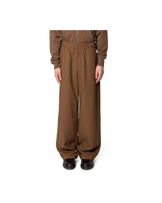 Wide Trousers di AMI in Brown da Uomo