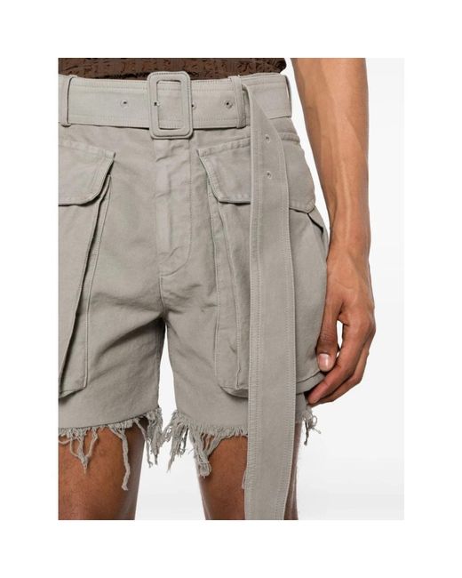 Dries Van Noten Denim shorts update für männer in Gray für Herren