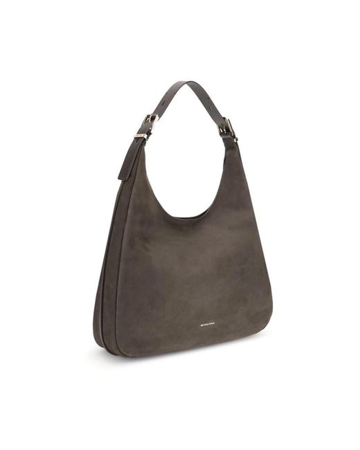 Michael Kors Gray Nolita Nubuk Schultertasche