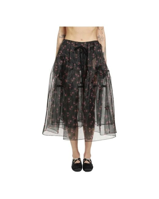 Simone Rocha Midi Skirts in het Black
