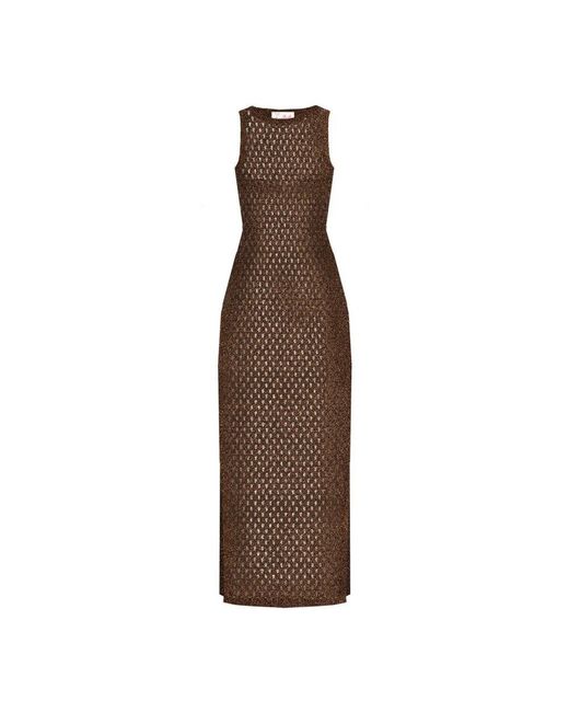 Mc2 Saint Barth Kleedjes ,Bruin ,Katoen Vestiti E Tute Poliestere in het Brown