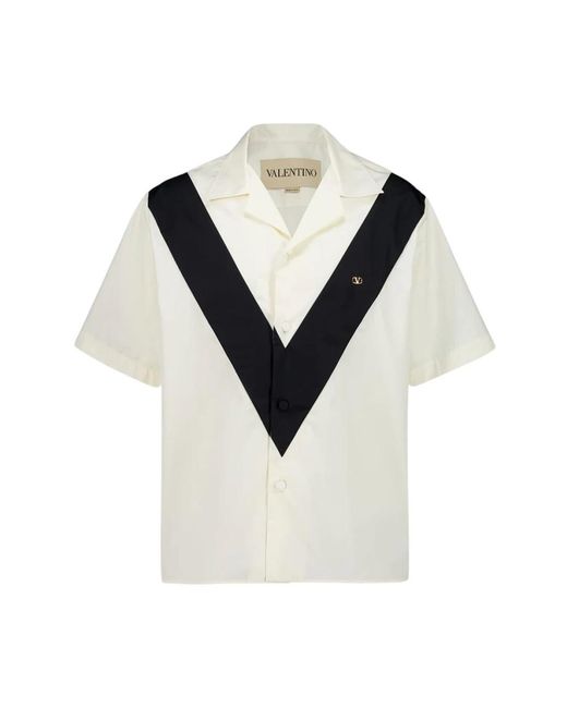 Valentino Garavani Blue Short Sleeve Shirts for men