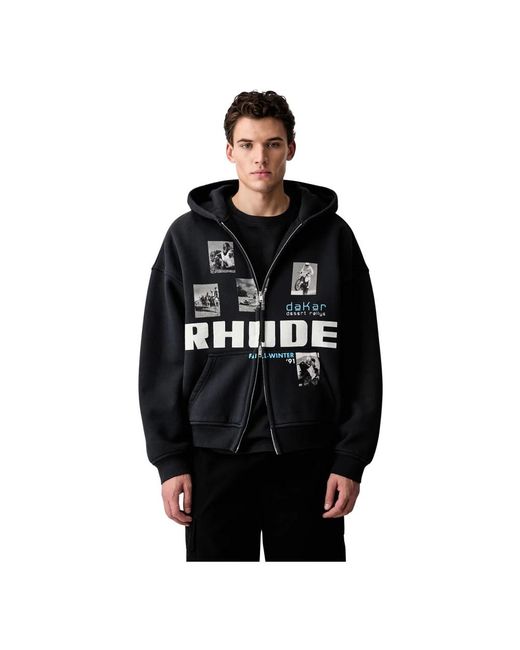 Rhude Zip-Throughs in het Black voor heren