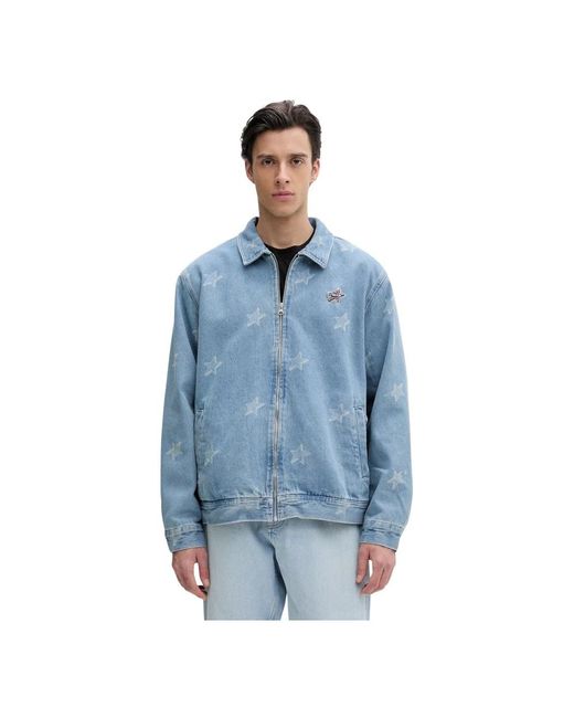 Vans Denim Station Jacket in het Blue voor heren