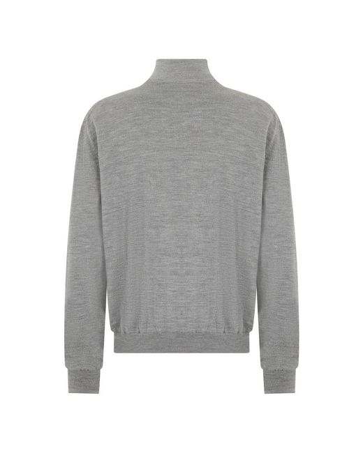 Fedeli Gray Zip-Throughs for men