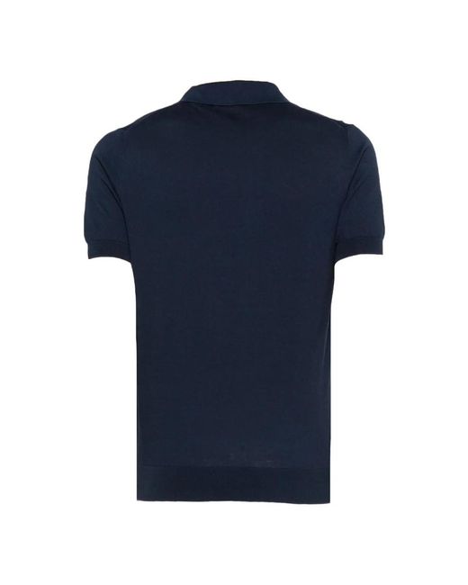 Fedeli Blue Polo Shirts for men