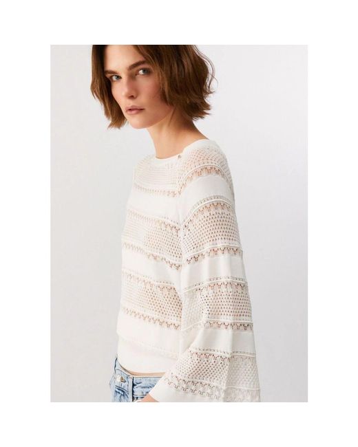 Liu Jo Gray Round-Neck Knitwear