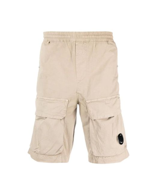 C P Company Natural Casual Shorts for men