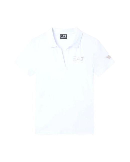 Polo Shirts EA7 de color White