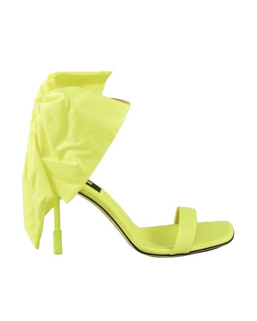 MSGM Yellow High Heel Sandals