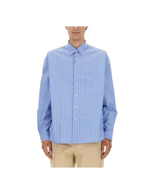 Lanvin Blue Casual Shirts for men