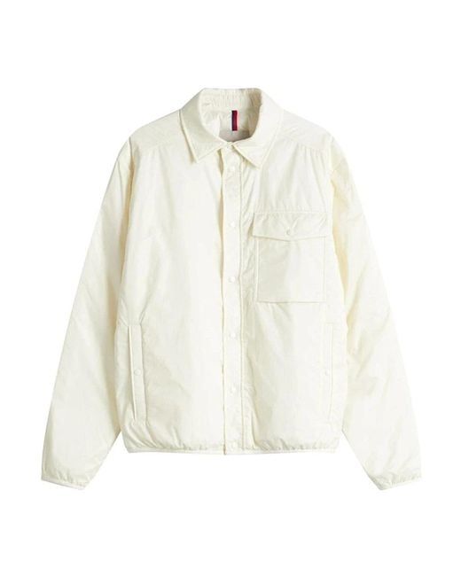 Moncler White Light Jackets for men