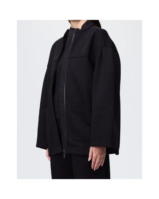 Max Mara Black Zip-Throughs