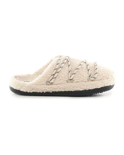Moon Boot White Slippers