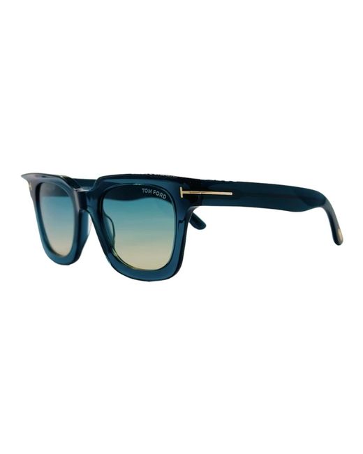 Leigh-02 occhiali da sole quadrati blu degradante di Tom Ford in Blue