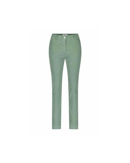 Mason's Green Slim-Fit Trousers