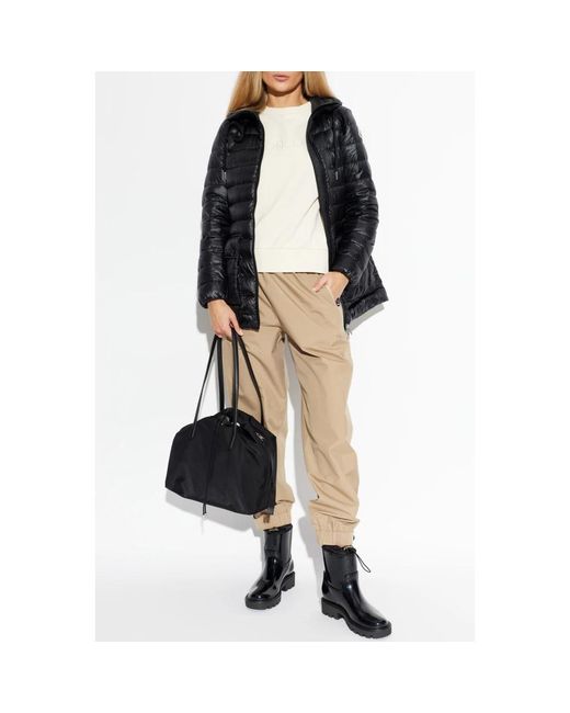 Moncler Jassen ,Zwart ,Polyester Jasmin Down Jacket in het Black