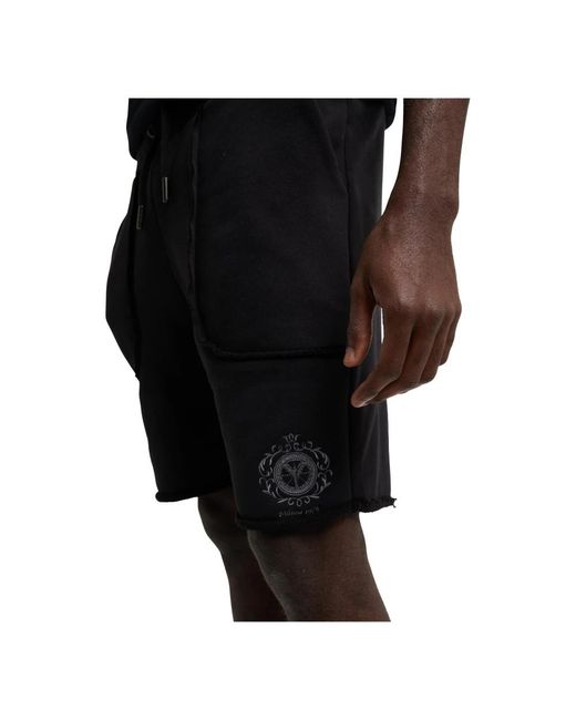 carlo colucci Black Casual Shorts for men