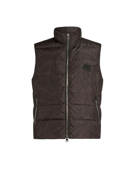 Etro Brown Vests for men