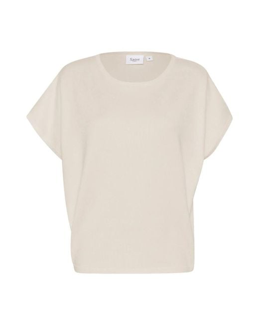 Saint Tropez Round-Neck Knitwear in het White
