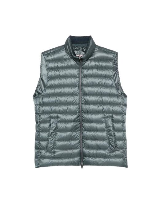 Vests di Herno in Blue da Uomo