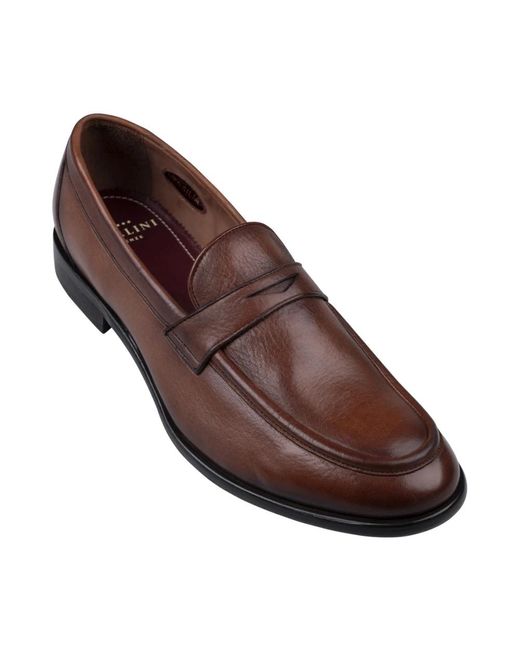 Sturlini Braune Lederschuhe in Brown für Herren