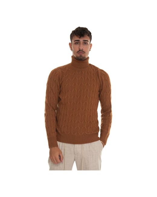 Gran Sasso Brown Turtlenecks for men