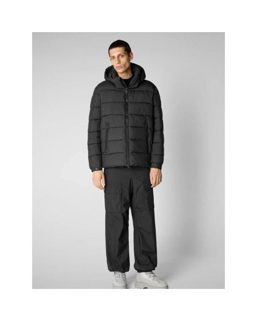 Save The Duck Black Winter Jackets for men