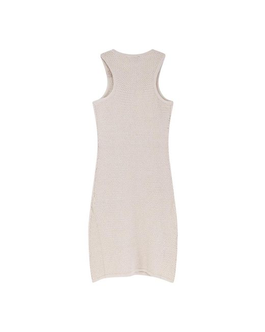 Laneus Natural Knitted Dresses