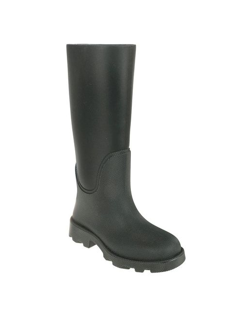 Burberry Green Rubber Marsh Calf-Length Rain Boots, Brand Size 38 (Us