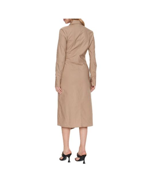 Patrizia Pepe Natural Midi Dresses