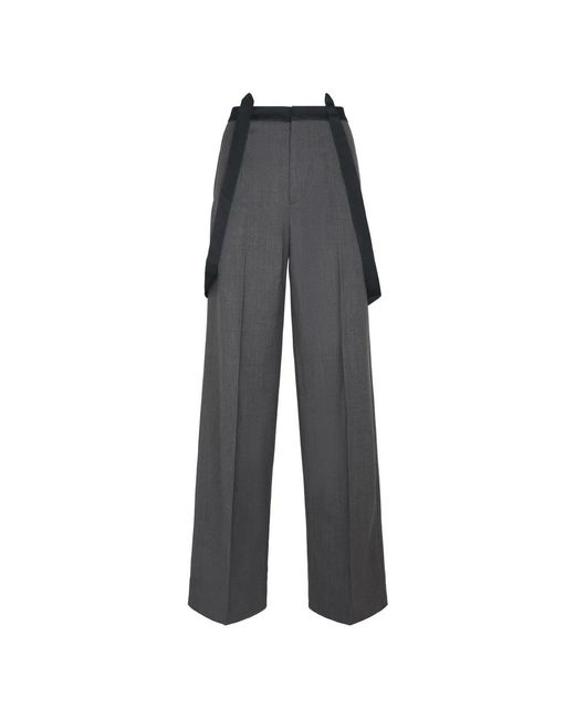 Dondup Gray Wide Trousers