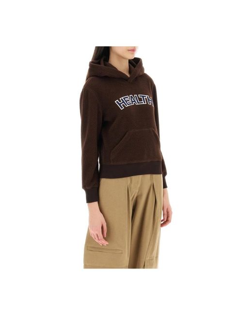Sporty & Rich Brown Stilvolle hoodies kollektion