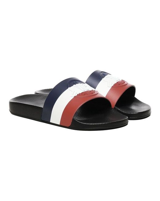 Moncler Blue Sliders for men