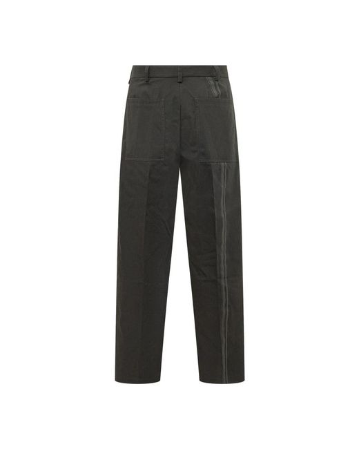 Mordecai Black Straight Trousers for men