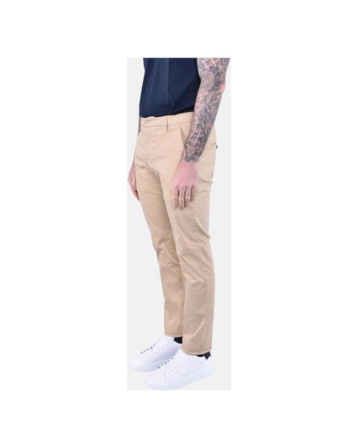 Dondup Blue Slim-Fit Trousers for men