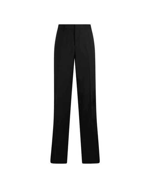 Moschino Black Straight Trousers for men