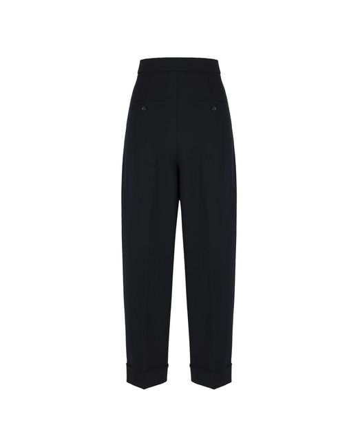 Max Mara Black Tapered Trousers