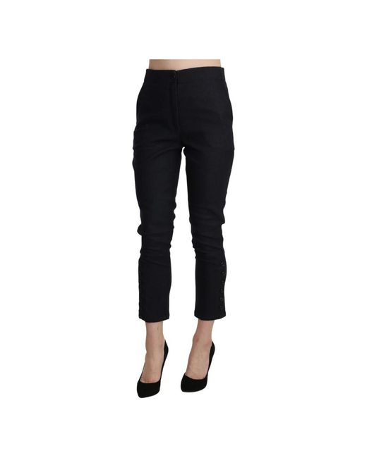 Ermanno Scervino Black Cropped Trousers